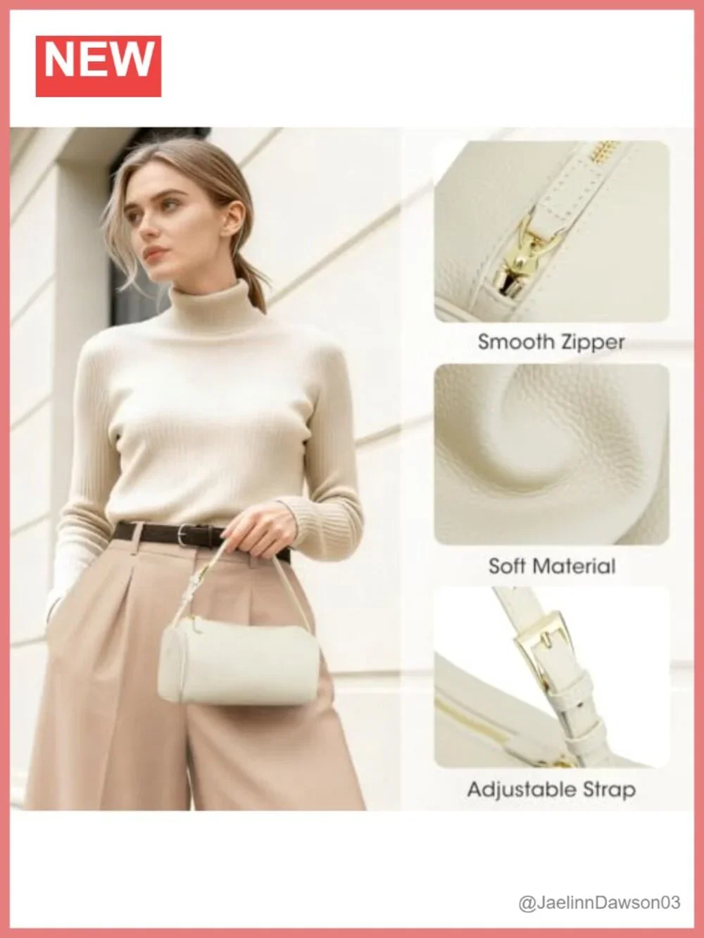 Leather Crossbody Hobo Bag with Adjustable Strap for Women